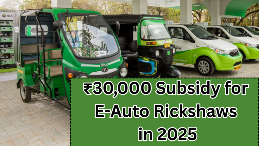 Perumbavoor Launches ₹30,000 Subsidy for E-Auto Rickshaws in 2025